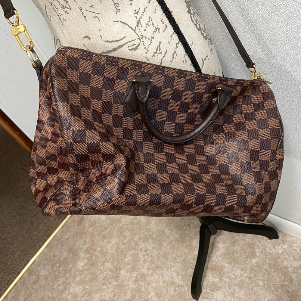 Louis Vuitton Speedy Bandouliere 35 Damier Ebene